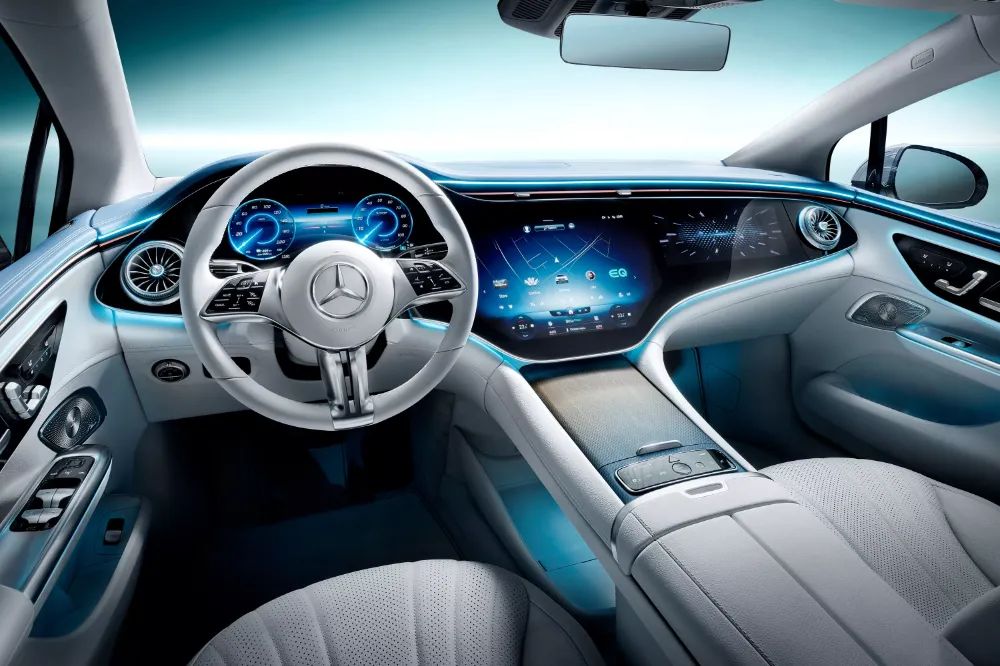 Image showing luxurious interior of Mercedes Benz car